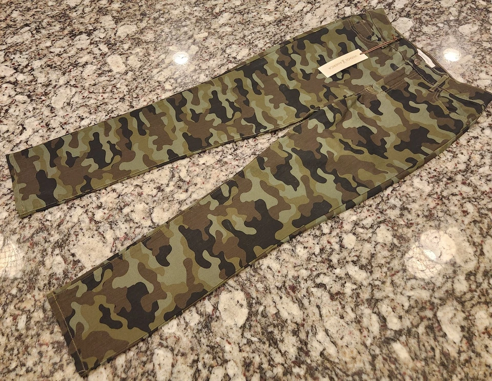 Vintage America Women 8/29 Camo Vintage Skinny Pants Green 10" Rise - Image 2 of 4