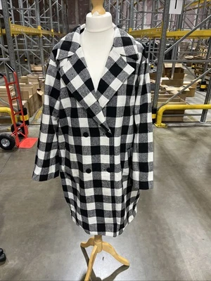 Check Pattern UK20 Winter Coat From Jd Williams New In Bag