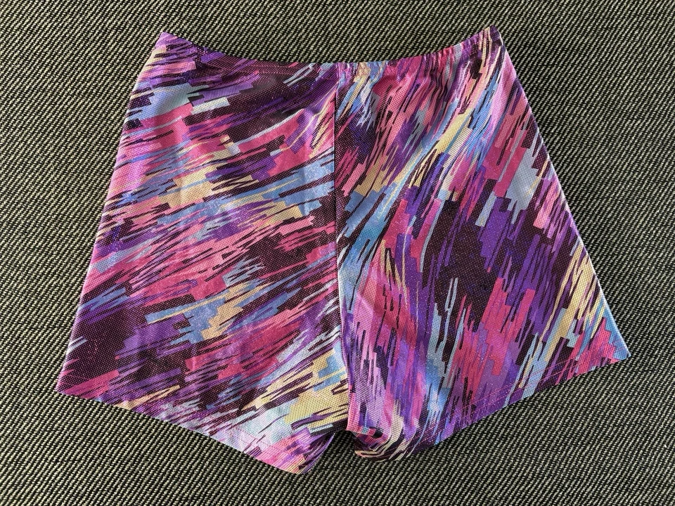 American Apparel Cali Sun & Fun Shiny Lycra Retro 90s Shorts Hot Pants L - Image 2 of 4
