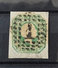 1855 Portugal - Yv#7, 50 Reis verde, stamp used