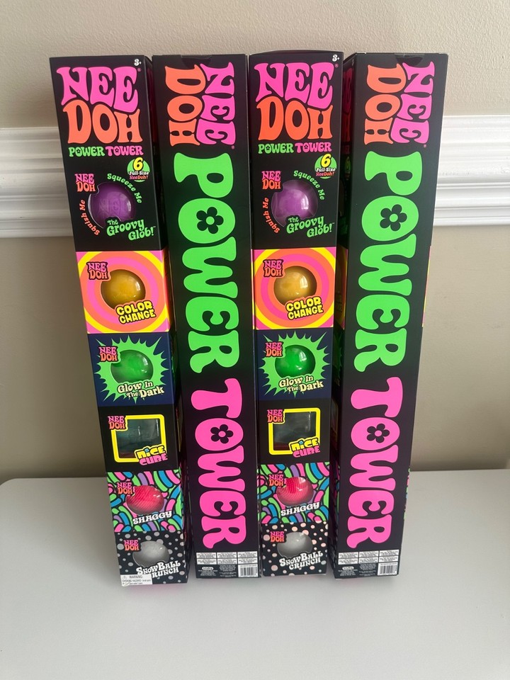Needoh Power Tower NEW Toy LOT of 4 Sam’s Club exclusive SQUISHY Ships ...