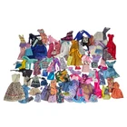 Huge Mixed Lot of Barbie Clothing Modern & Vintage As Is Dresses Pants Skirts