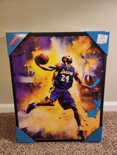 Vibrant Visions Kobe Bryant Framed L.A. Lakers Basketball  1.75x16.5x20.5