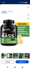 6lb Optimum Nutrition Serious Mass High Protein Muscle Building Banana 6.08 per gallon