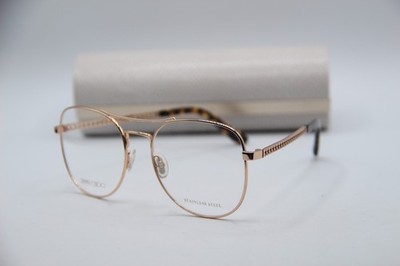 NEW JIMMY CHOO JC 200 J5G GOLD HAVANA AUTHENTIC FRAMES EYEGLASSES 54-18