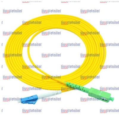 5 Meter 9/125 Fiber Patch Cord Simplex SC/APC to LC/UPC SM Single Mode