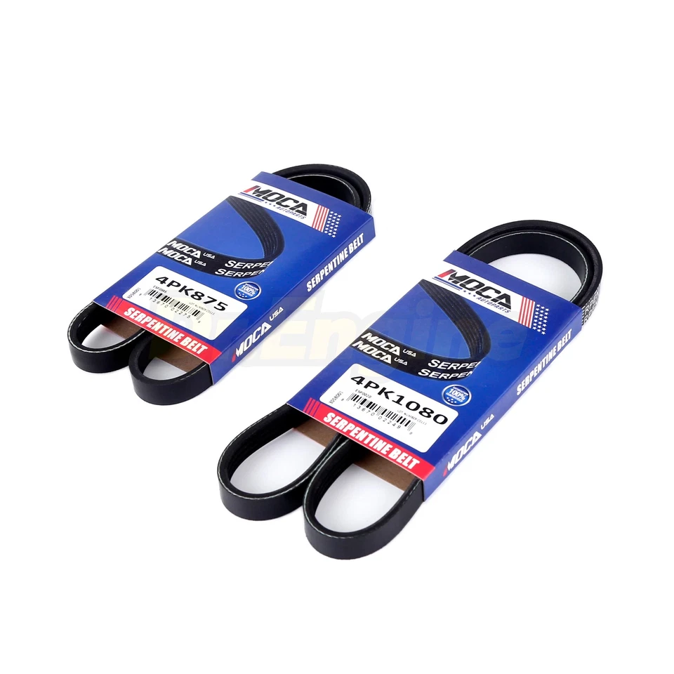 Juego de 2 correas de transmisión serpentina Epdm para alternador Kia Spectra 00-04-A/C-PS Foto 3 de 4