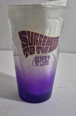 Abita Brewing Co. Pint Bar Beer Glass New Orleans Purple Haze Surrender To Haze