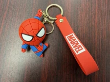 Spider-Man Keychain PVC 3D Silicone With Wristband **Multiple Available**