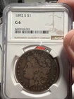 1892-S Morgan Silver Dollar, Scarce Low Mintage Key Date, RARE, NGC G 6