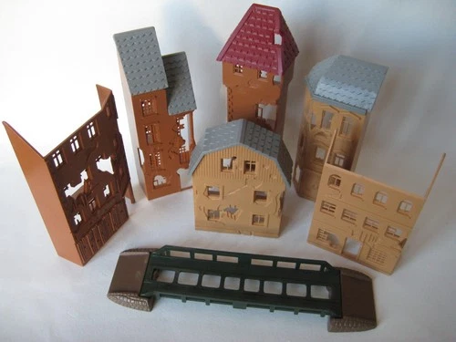 Matchbox Army Figures Buildings Landing Craft Brifge Lesney Military Airfix