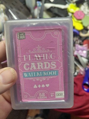 pink waterproof playing cards from the brand RMS International Game Hub 