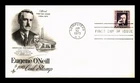 DR JIM STAMPS US COVER EUGENE O'NEILL $1 COIL PROMINENT AMERICANS FDC ARTCRAFT