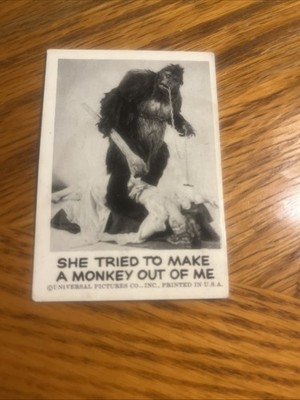 1961 Leaf Spook Stories #67 She Tried To Make A Monkey Out Of Me