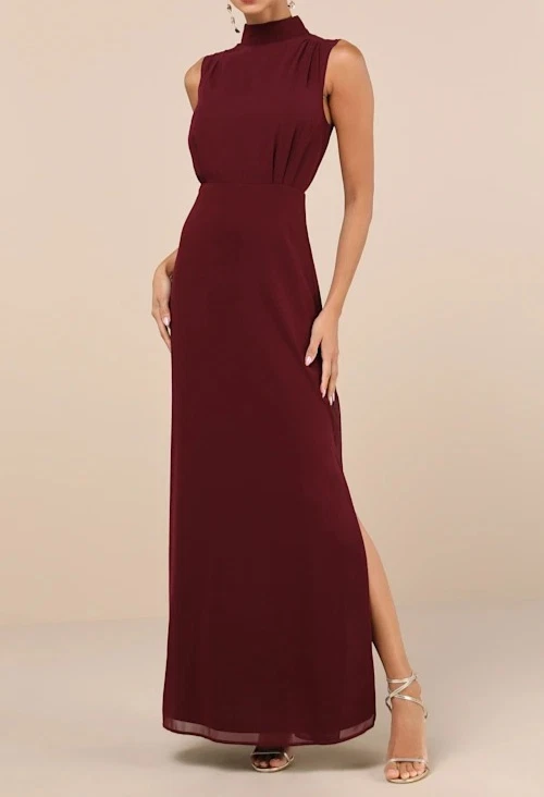 Chiffon Red Maxi Dresses for Women for sale | eBay
