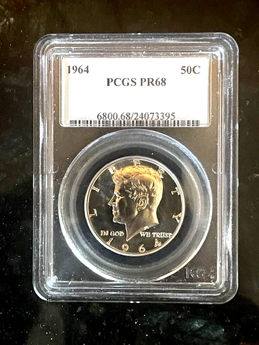 1964 Kennedy Half dollar PCGS PR68