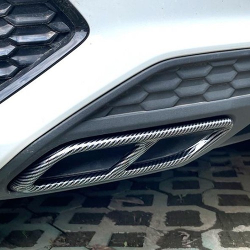 2PCS Exhaust Muffler Tail Pipe Cover Left Right Decorative Tail Throat Frame For - Picture 5 of 12