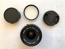 Canon f/2.8 1:2.8 28mm FD Wide Angle Lens AE1 A1 AV1 AT1 T50 T70 Good Condition