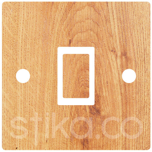 Wood Oak Effect Light Switch Sticker cover vinyl skin decal wooden maple ash tex - Picture 11 of 15