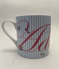 Royal Albert "Adorable" ‘Marvelous Mugs'. Pink Roses. Blue Stripes WWRD