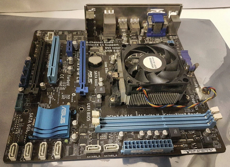 ASUS F1A75-M LE Micro ATX Motherboard AMD A4-3300 CPU incl. Cooler Backplate - Image 3 of 4