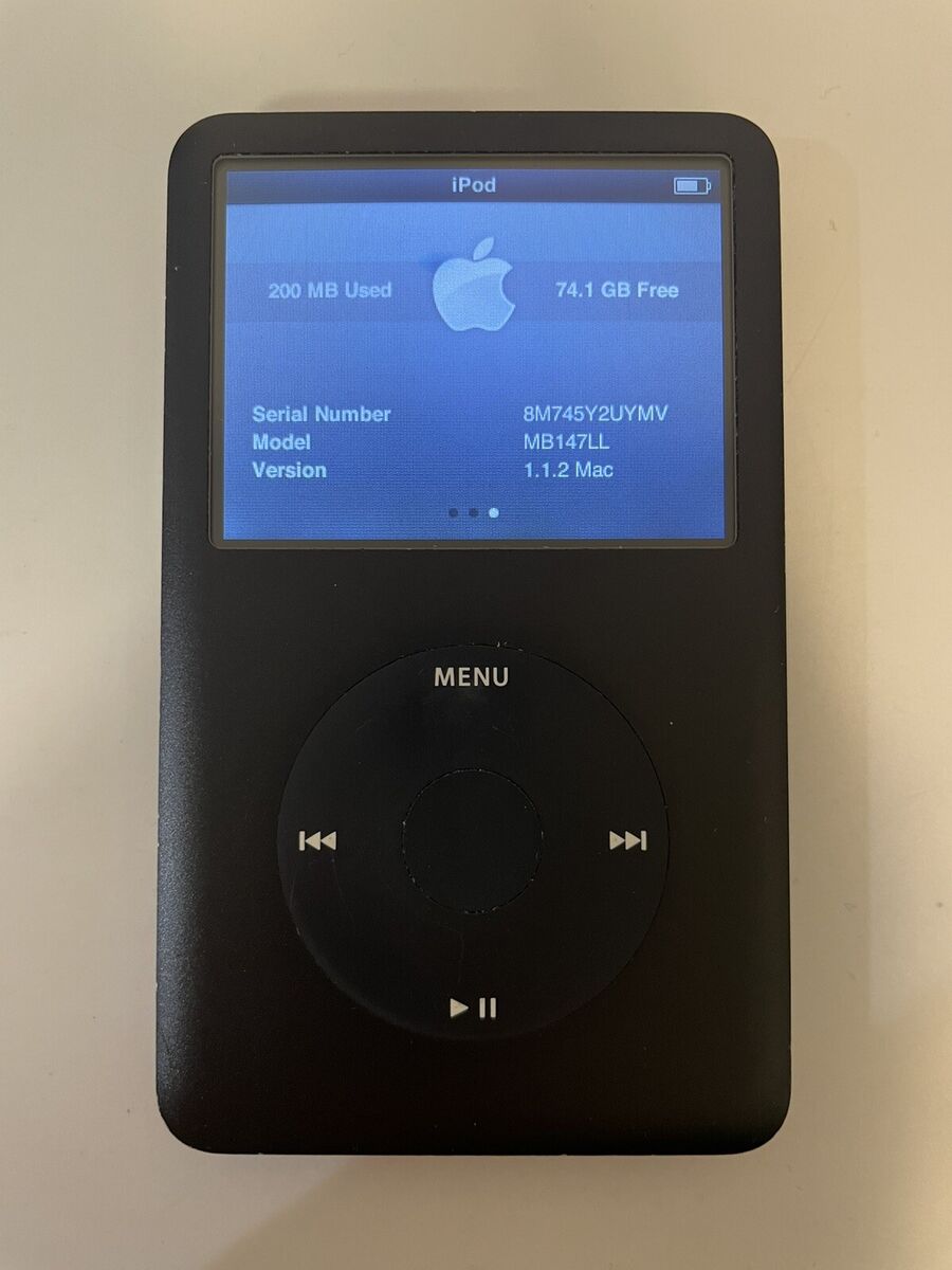Apple iPod classic 6th Generation Black (80 GB) Works Great Apple iPod classic 6th Generation Black (80 GB) Works Great