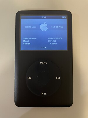 Apple iPod classic 6th Generation Black (80 GB) Works Great Apple iPod classic 6th Generation Black (80 GB) Works Great