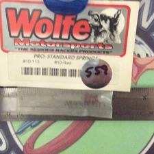 Rc Car Wolfe Motorsports 10-113 #10Red Pro-Standard Spring OrignalNewOldStock