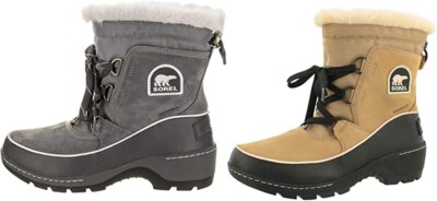 靴 SOREL TIVOLI III 24cm(US7) NL2532-373 SOREL WOMEN'S TIVOLI III LOW ANKLE BOOT CURRY BLACK, QUARRY CLOUD