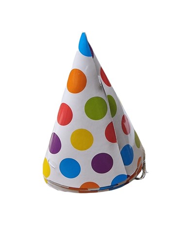 8 X Happy Birthday Party Hats Kids 