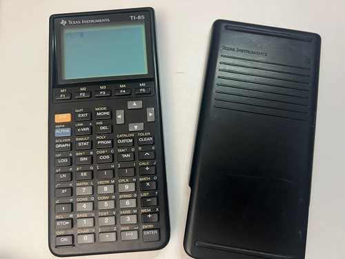 TI-85 Graphing Calculator with Cover Texas Instruments Black - Tested ...