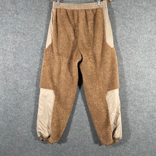 H&M Pants Mens US Medium Brown Fleece Deep Pile Sweat Sweatpants Hip Hop - Picture 10 of 12
