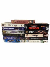Sealed VHS Lot Of 12 Close Encounters Of The Third Kind, 007, Nixon, Oceans 11 +