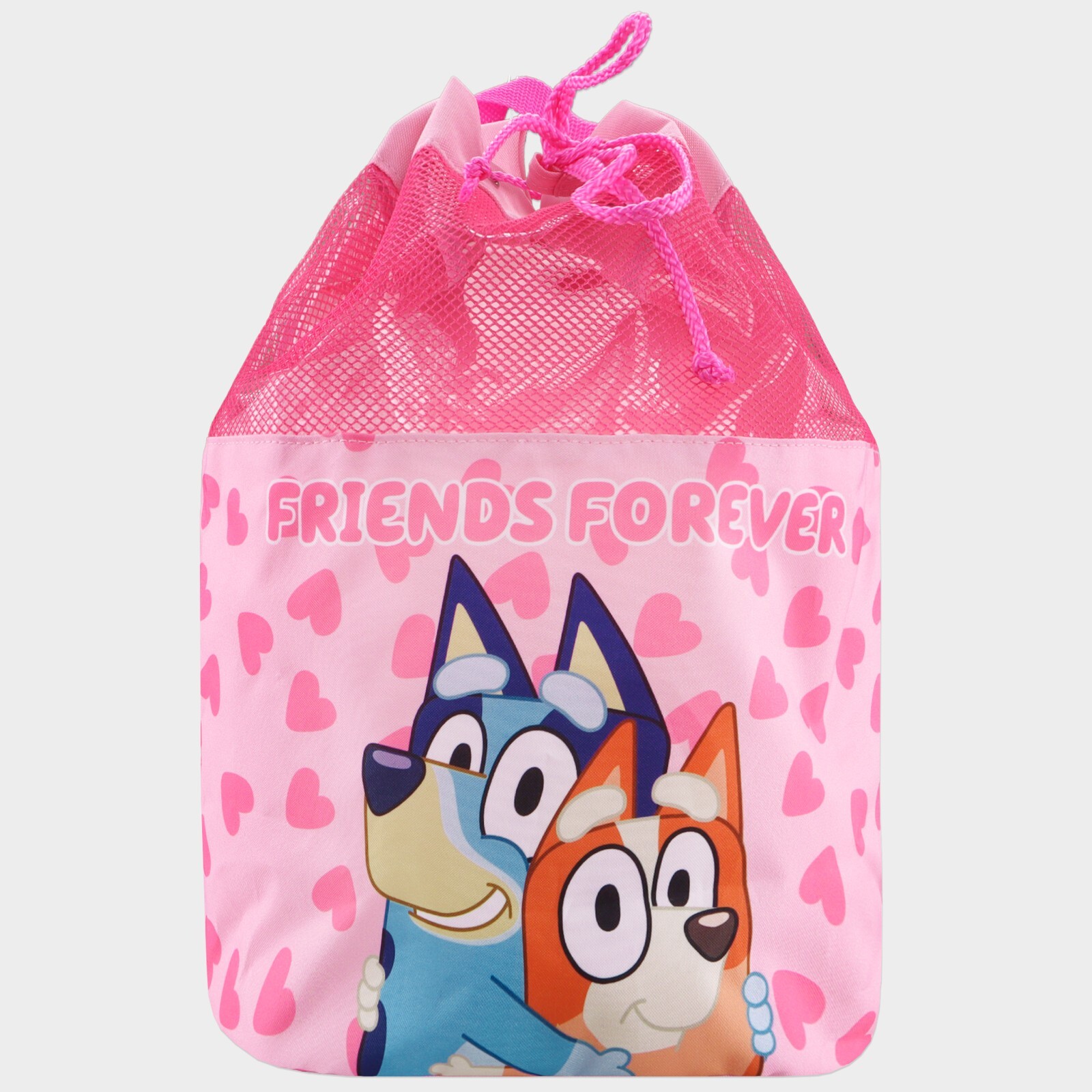 Bluey Swim Bag | Bluey and Bingo Backpack For Kids | Bluey Drawstring Bag