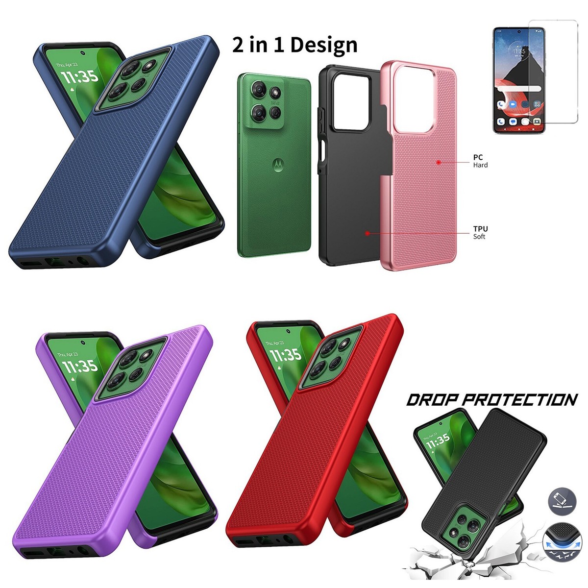 Durable Shockproof Protection Case for Motorola Moto G Power 5G