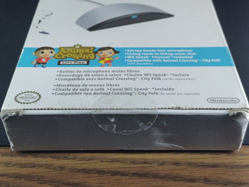 Nintendo Wii Speak Hands Free Microphone Animal Crossing Brand New CIB Authentic - Picture 4 of 6
