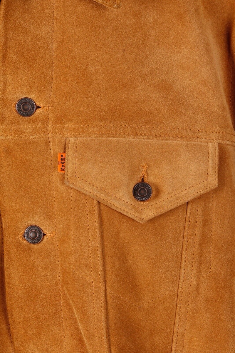 Supreme X Levi Suede Tan Trucker Jacket | eBay