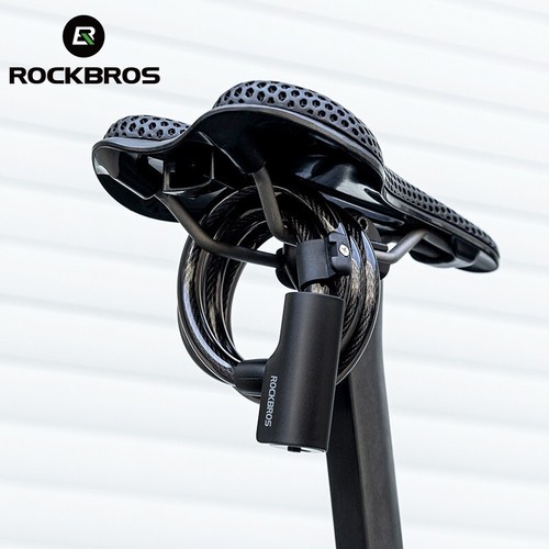 ROCKBROS MTB Bike Cable Lock Cycling Security Anti-Theft Bicycle Lock 2 Keys - Picture 2 of 12