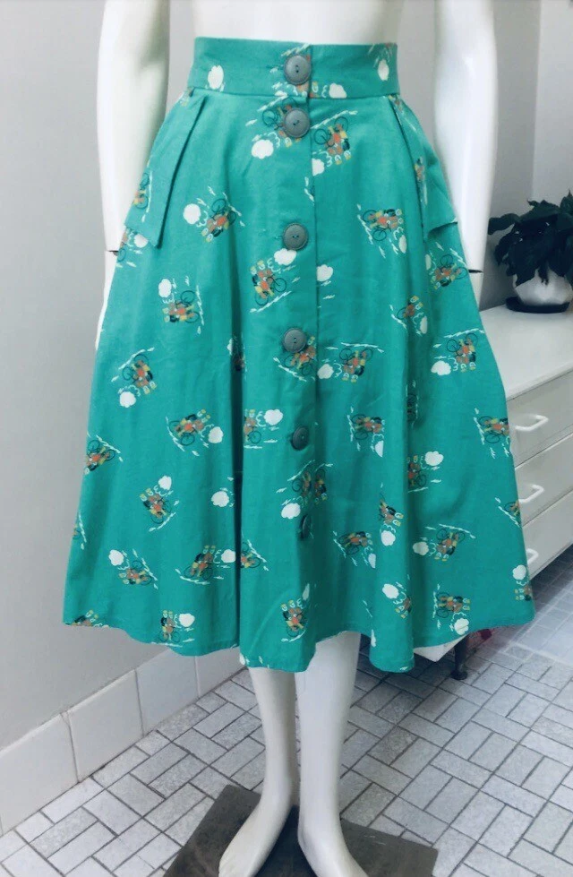 70s top skirt 50s