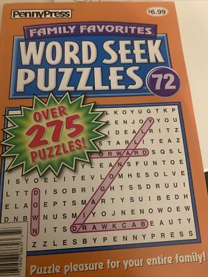 Family Favorites Word Seek Puzzles #72