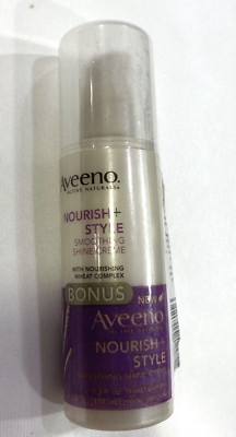 Aveeno Active Naturals Nourish + Style Smoothing Shine Creme 4 oz + bonus Sealed