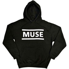 Muse Unisex Pullover Hoodie: White Logo (X-Large)
