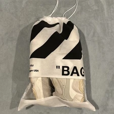 Off white Virgil Abloh Sneaker Shoe Bust Cover Bag travel 12x17 designer Tape