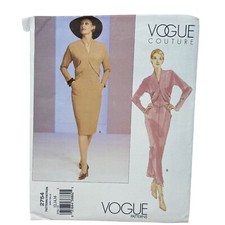 Vogue Couture Vtg Inspired #2754 Dress Sewing Pattern Sizes 12-14-16 New Uncut!