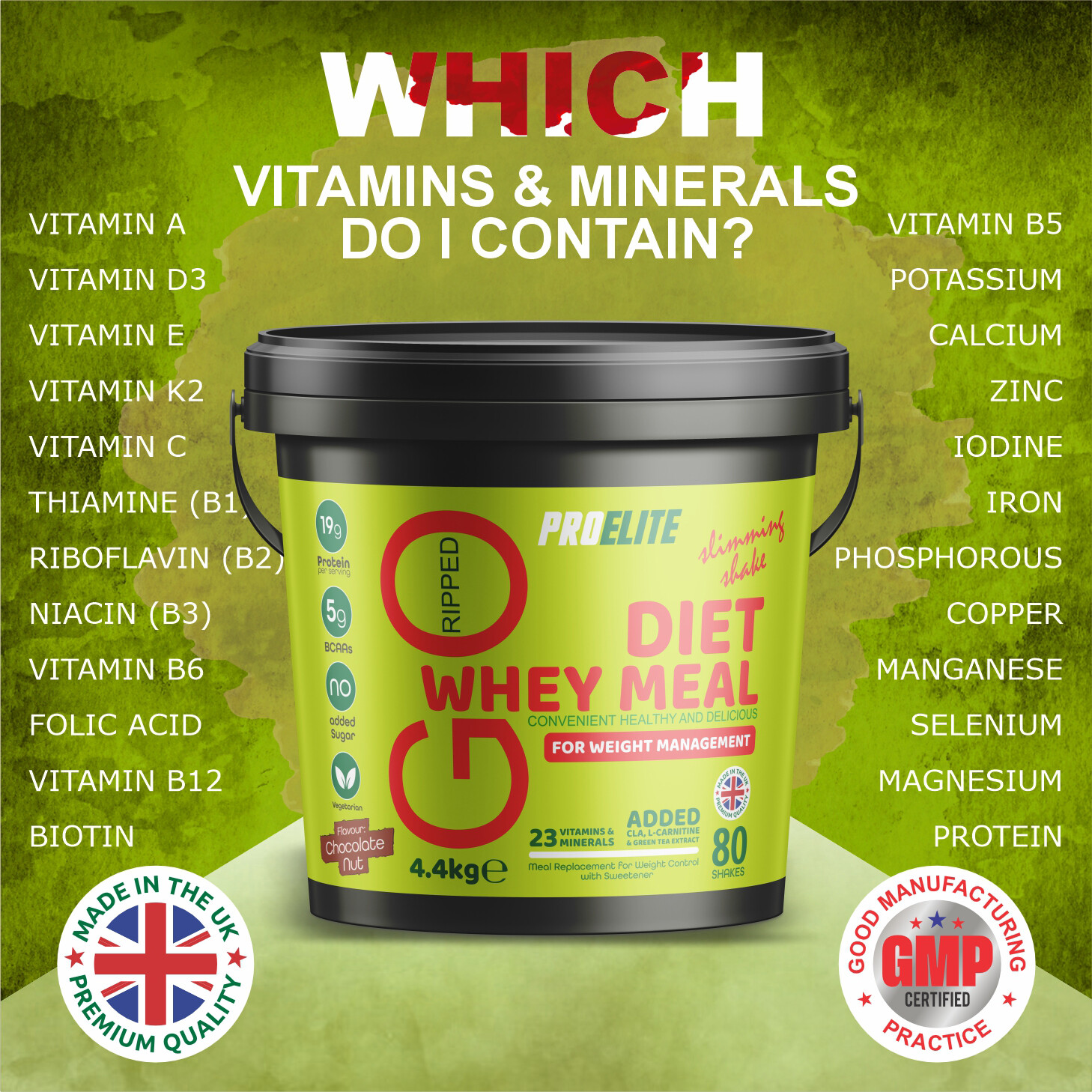 Meal Replacement 4.4Kg Diet Shakes Slim Weight Loss Whey Protein Shake
