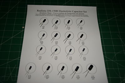 Kit Di Riparazione Ricondensamento Per Realistic DX-150B – Condensatori Elettrolitici Premium + 5 Transistor