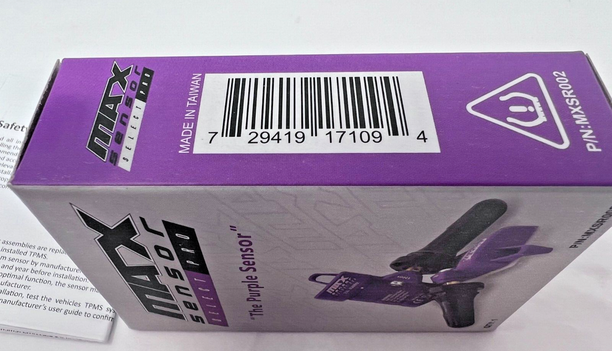 1 New Max Sensor Purple Sensor TPMS P/N: MXSR002 Gen. 3 Fast