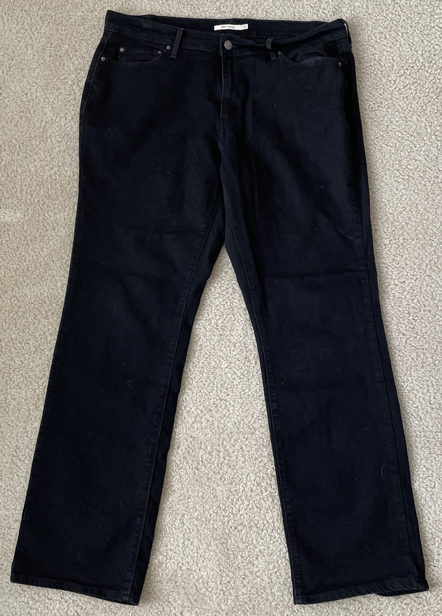 Levis 505 Jeans Stretch Straight Leg Black Ink 15505-0120 Levis 505 Jeans Stretch Straight Leg Black Ink 15505-0120