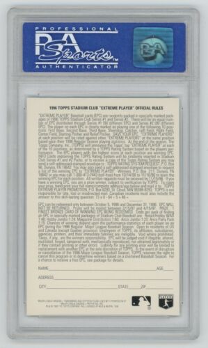 1996 Topps Stadium Club Extreme Player Gold Ken Griffey Jr. PSA classé 9,0 - Photo 2 sur 3