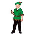 Robin Hood Kostüm Junior für Kinder Gr. 92-128 grün Filmheld Fasching
